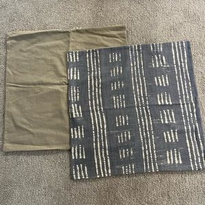 Pottery Barn 24” Shibori Pillow Cover (set of 2)